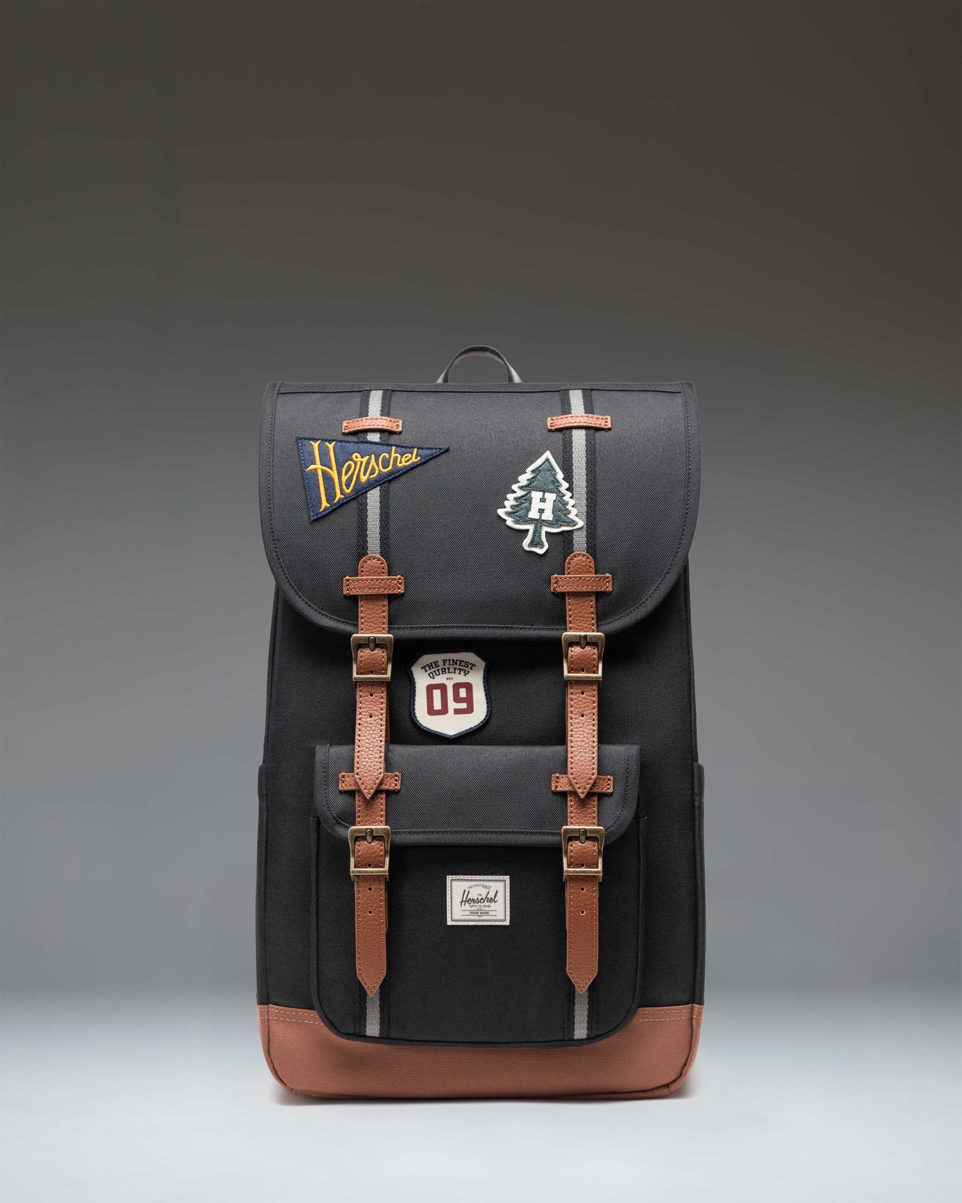 herschel backpack model 556 8 Little America Premium Classic Herschel Supply Co. USA Ventilated air mesh back padding Classic Backpack - Ivy Green