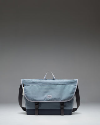 Herschel Supply Co Cove Messenger bag in Blue Mirage Diamond/Sea Storm.