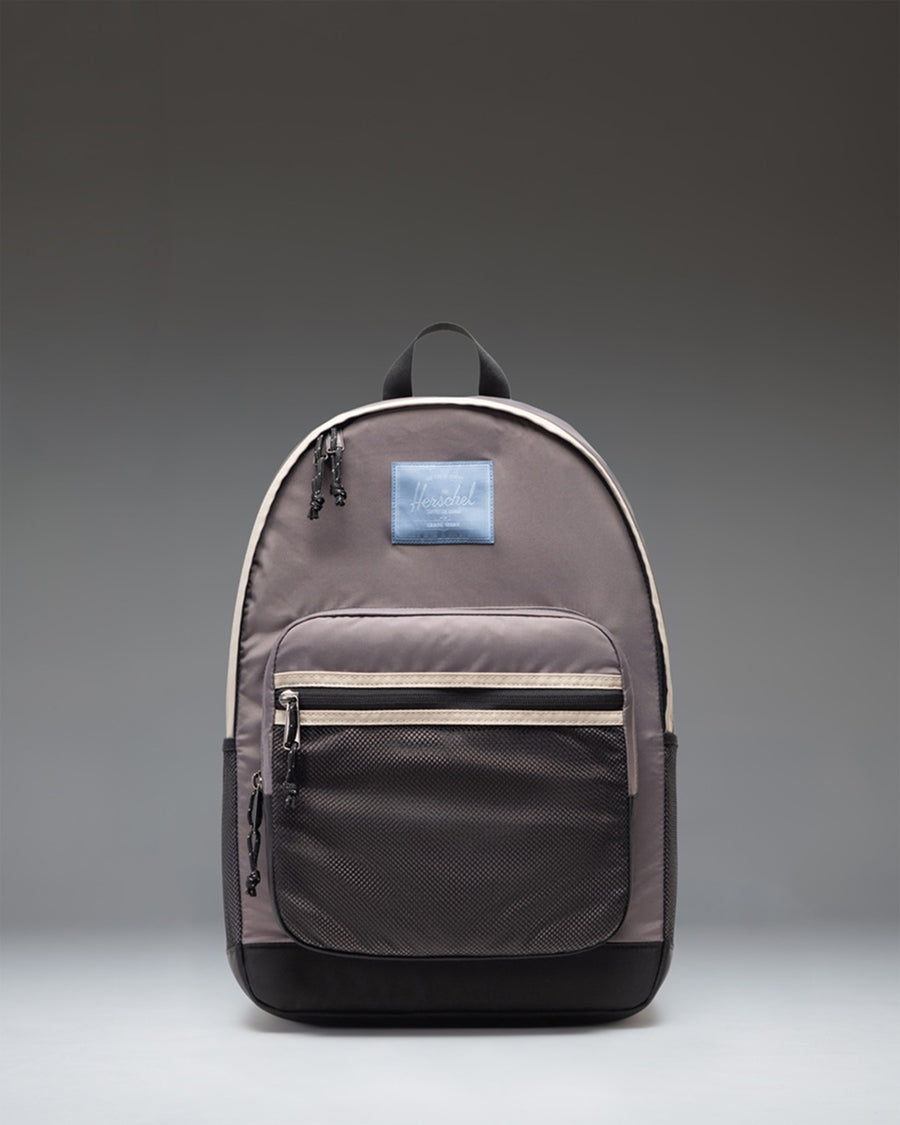 Herschel Supply Co. Kaine Backpack in Dark Gull Gray, featuring a multi-compartment design with adjustable straps and classic logo detail.