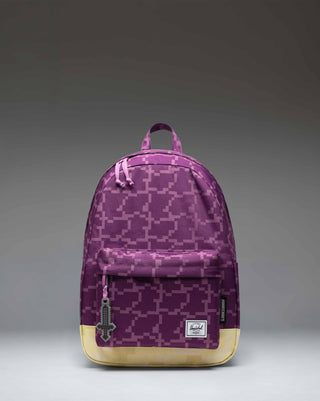 Minecraft Herschel Classic Backpack in The End colorway, featuring a dark pixelated pattern inspired by the video game's dimension.