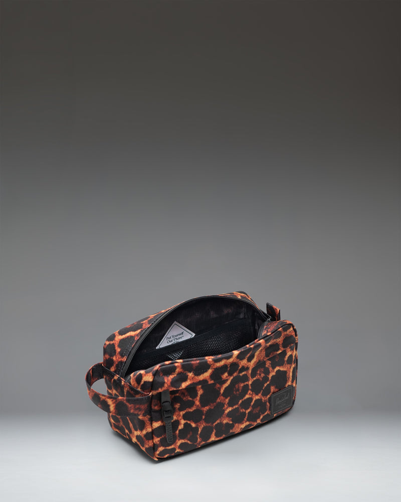 Herschel Supply Co. Chapter Travel Kit in Digi Leopard print.