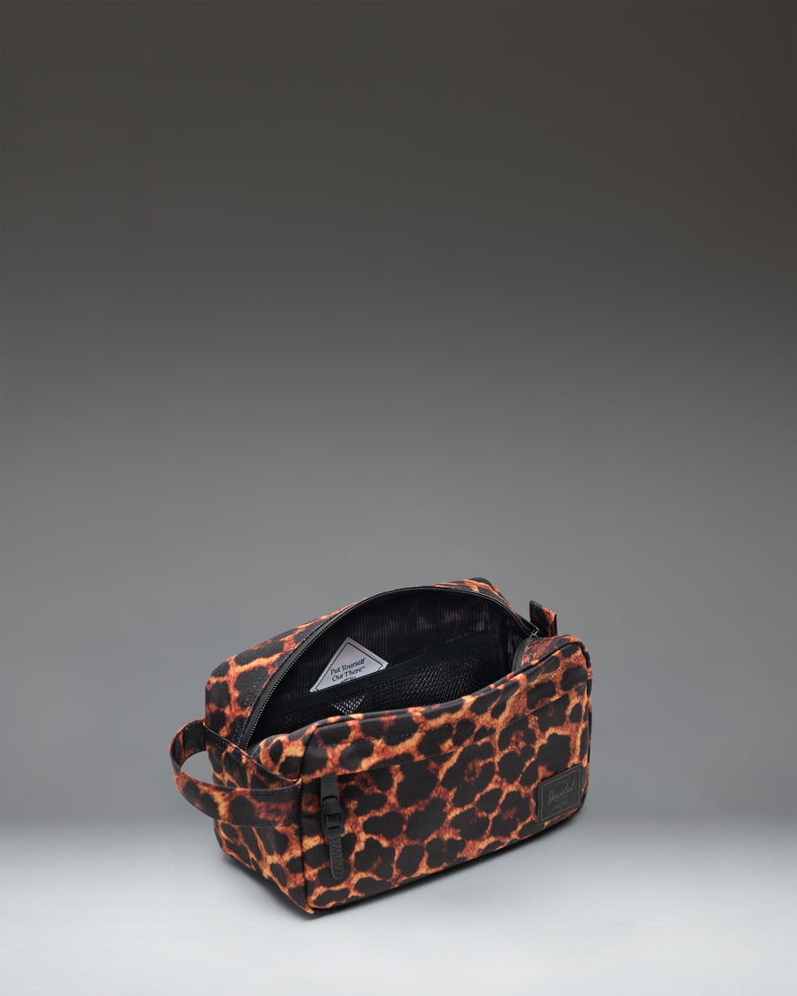 Herschel Supply Co. Chapter Travel Kit in Digi Leopard print.