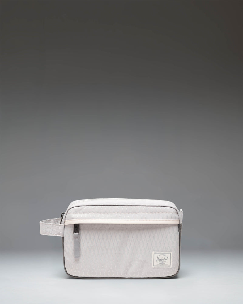 Herschel Supply Co Chapter Travel Kit in Vapor Diamond and Charcoal Gray.
