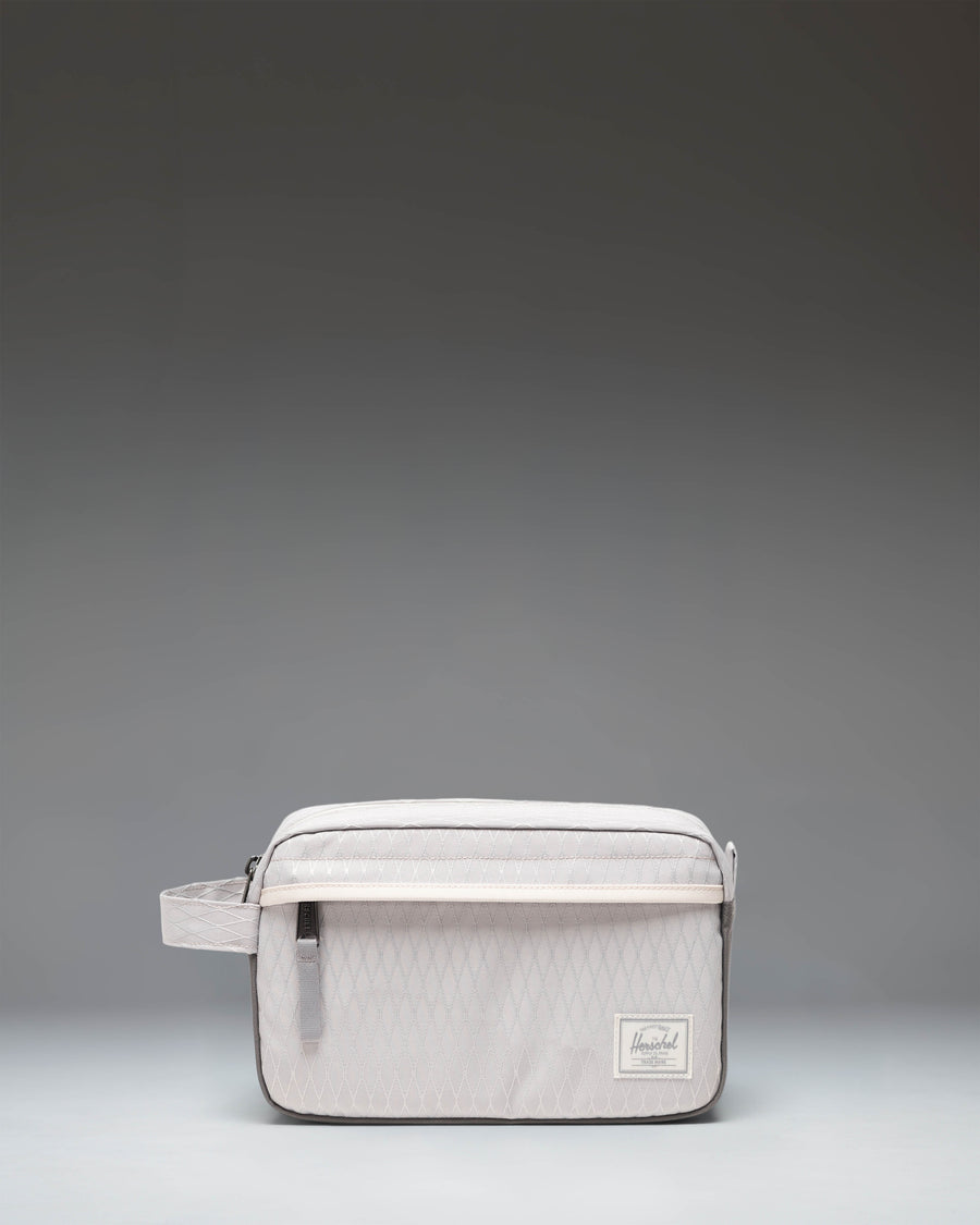 Herschel Supply Co Chapter Travel Kit in Vapor Diamond and Charcoal Gray.
