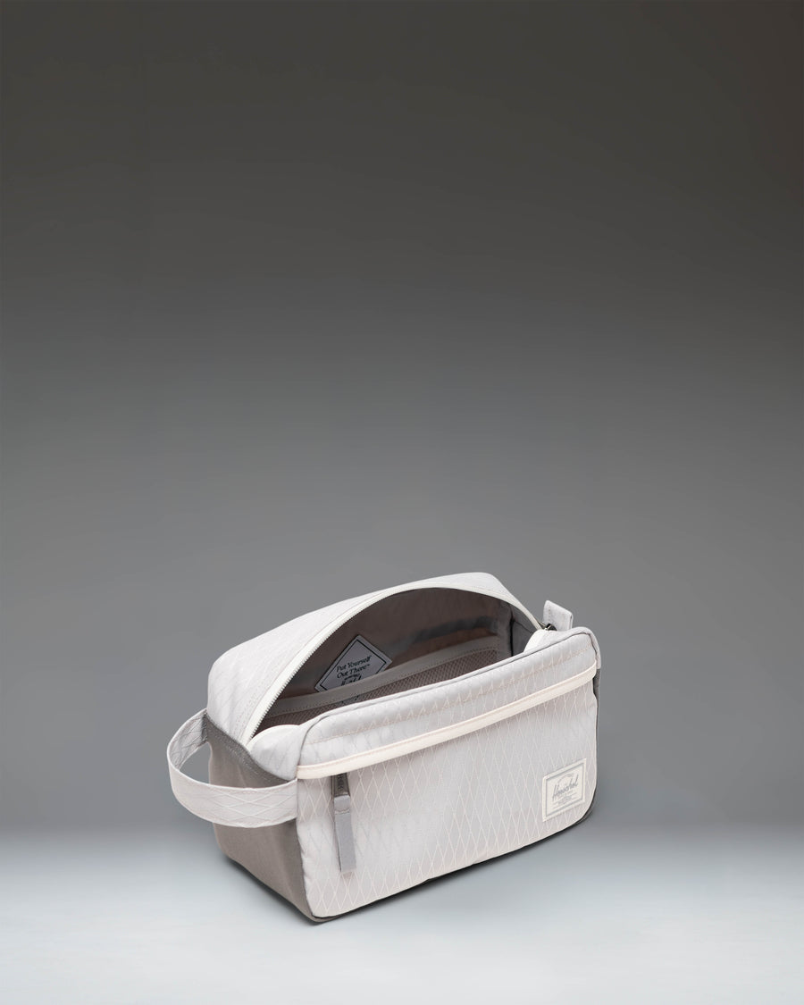 Herschel Supply Co. Chapter Travel Kit in Vapor Diamond and Charcoal Gray.