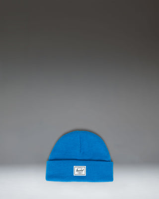 Herschel Supply Co. Elmer Baby Beanie for 6-12 months in French Blue, a ribbed knit infant winter hat with a classic cuffed brim.