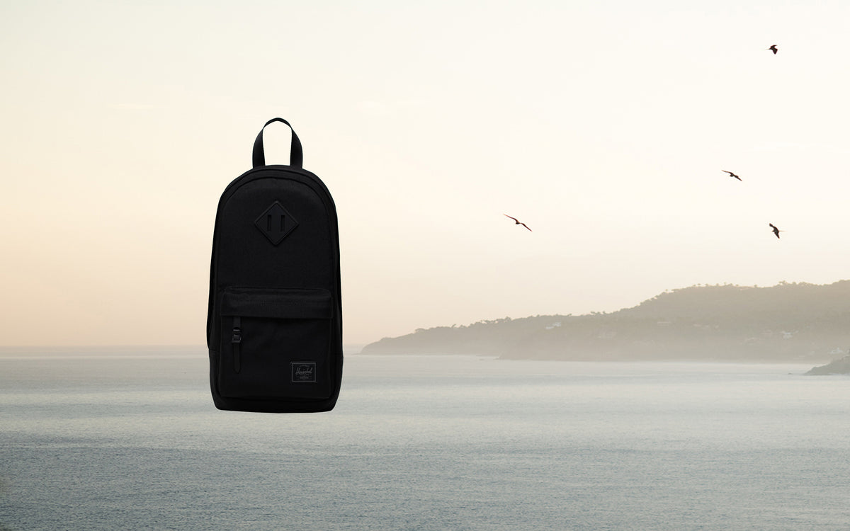 Herschel Heritage Shoulder Bag in Black Tonal.