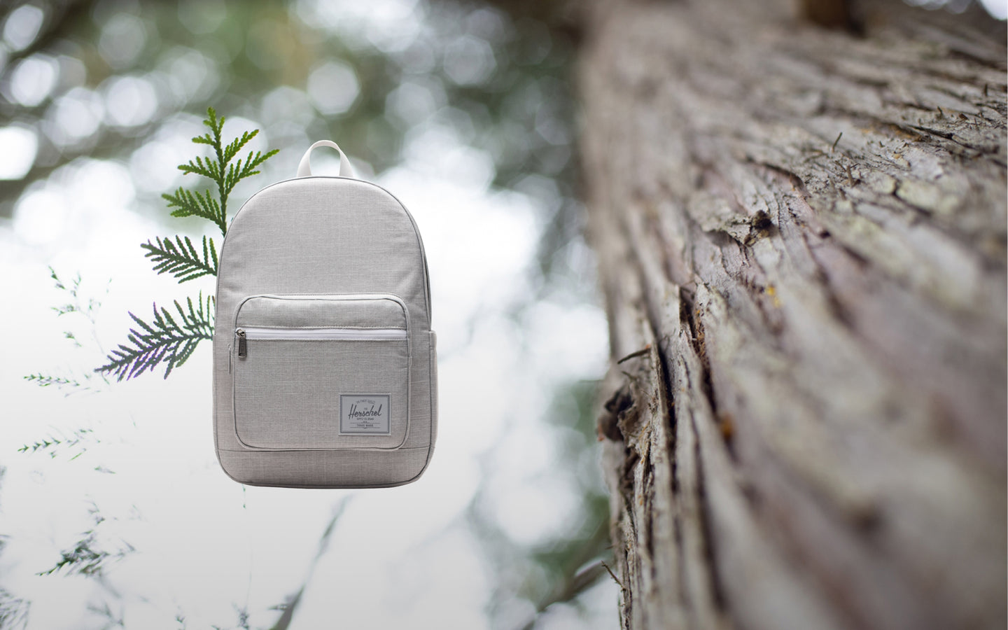 Herschel Supply Co. Pop Quiz Backpack in Grey Crosshatch.