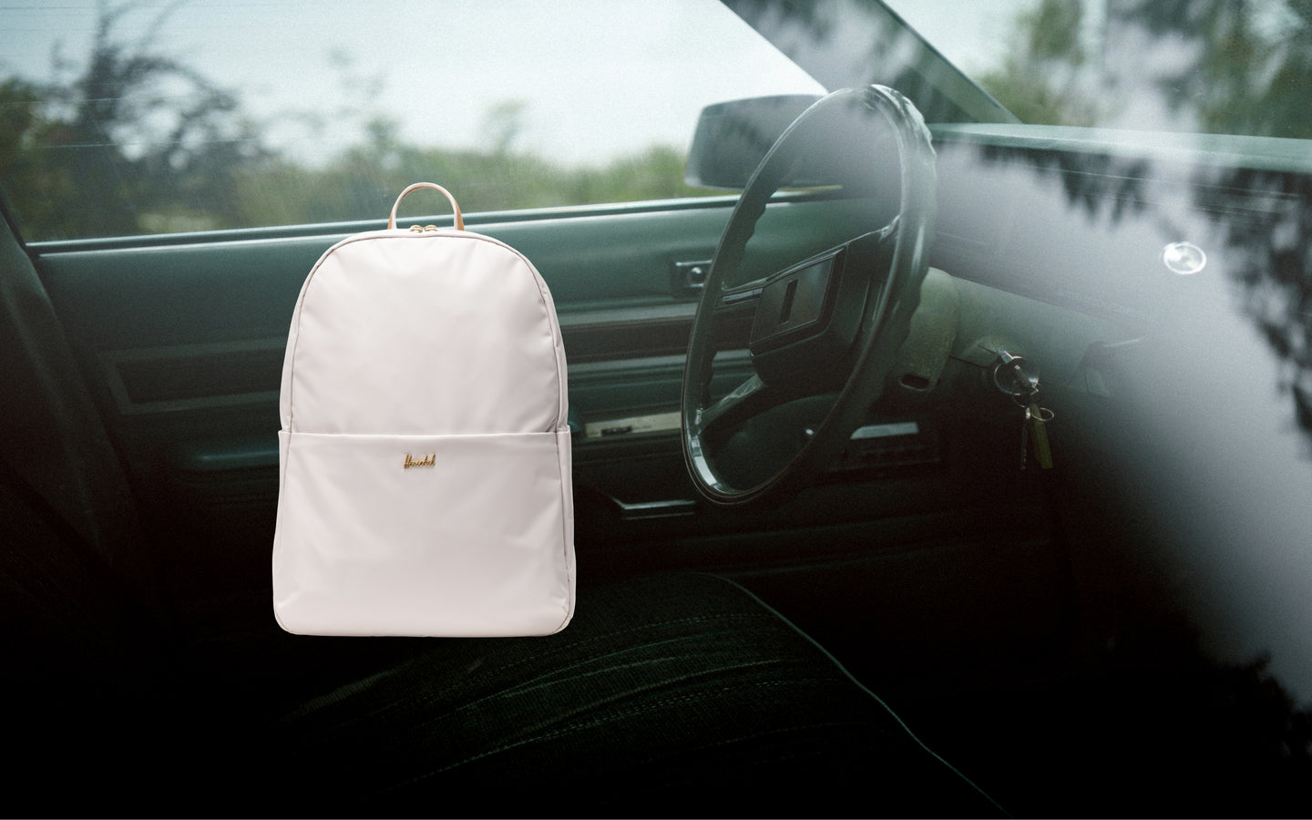 Herschel Supply Co. Beatrix Backpack in Moonbeam beige color.