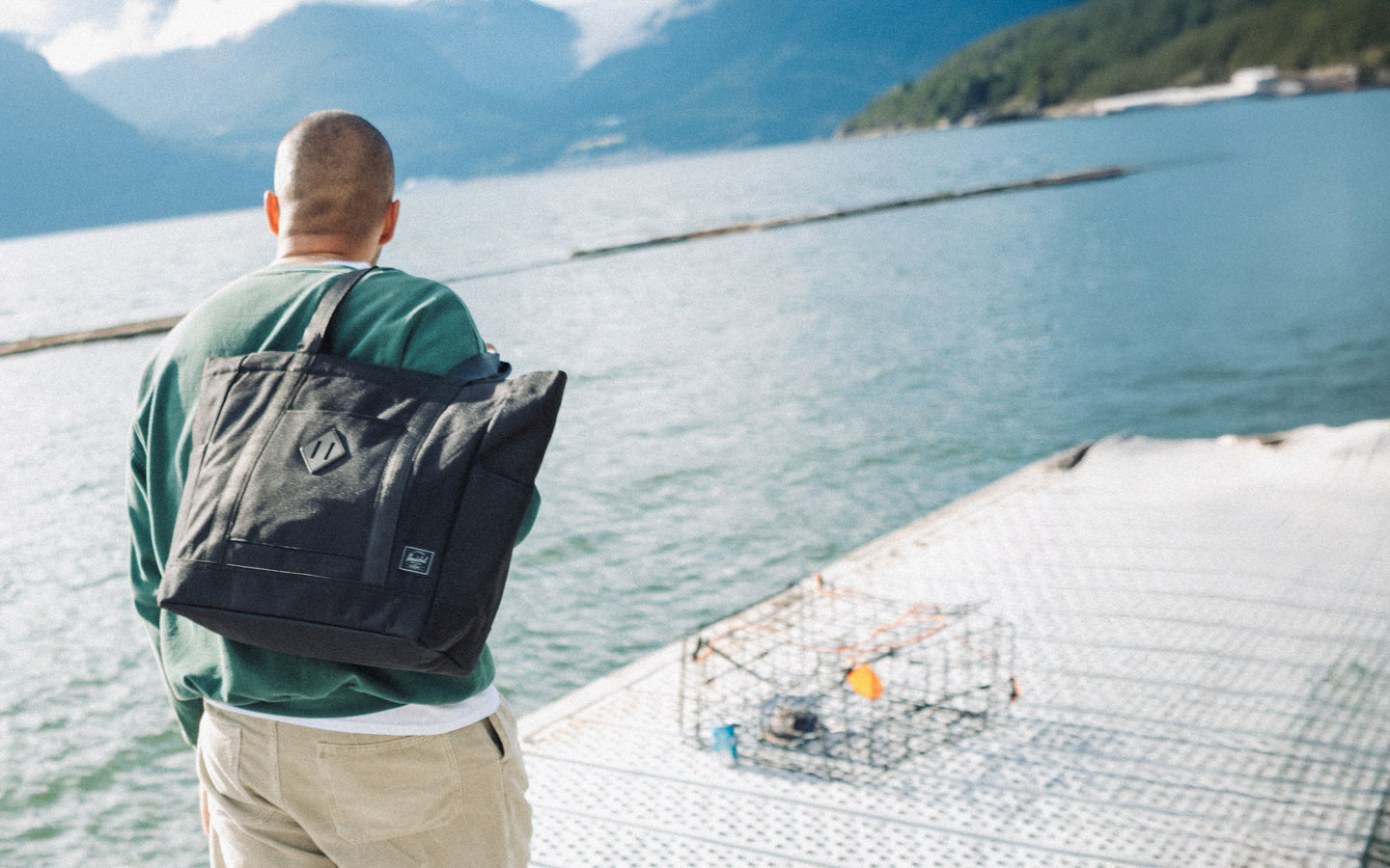 Herschel Heritage Tote bag in Black Tonal.