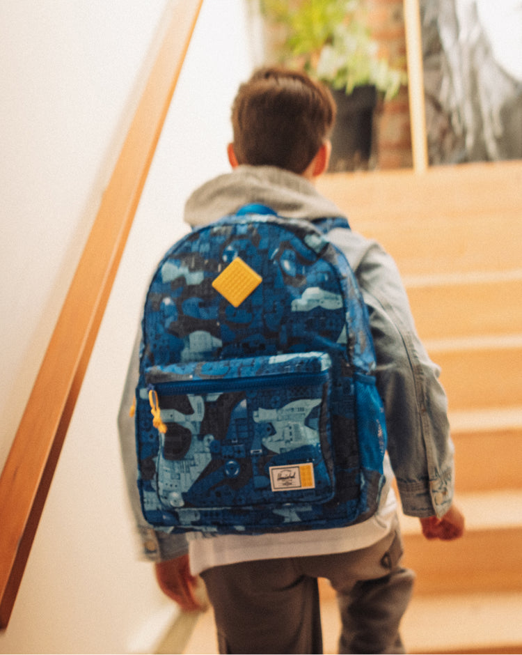 herschel backpack engraved HeritageBackpack || Pizza Party Heart of Gold Kids Front compartment with internal mesh organizers LEGO Herschel Heritage Youth Backpack