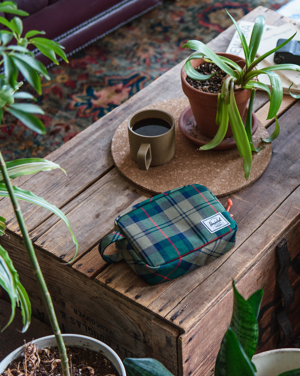 Herschel Anchor Plaid Organizer – fotografie modelu