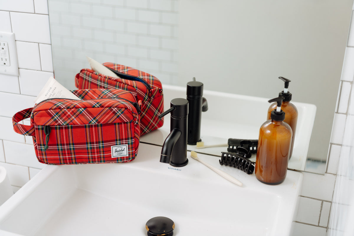 Herschel Chapter Plaid Travel Kit – pohled 2