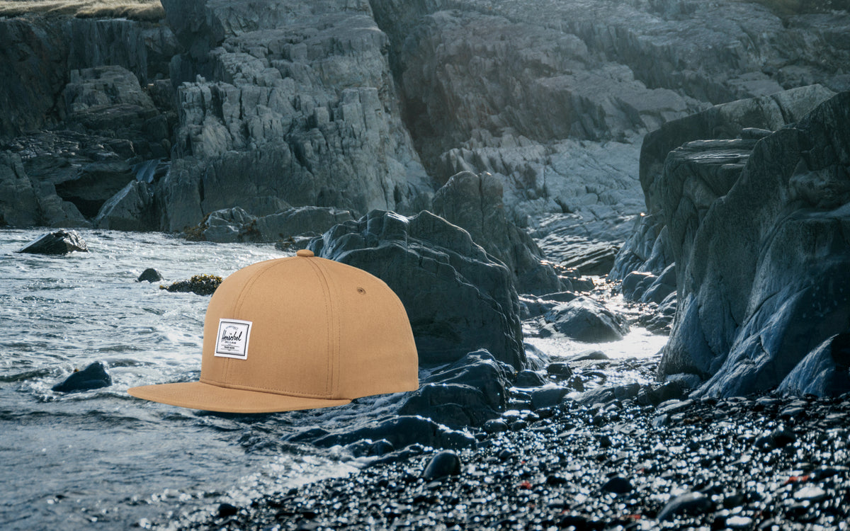 Herschel Supply Co Whaler 6 Panel Cap in Antique Bronze.