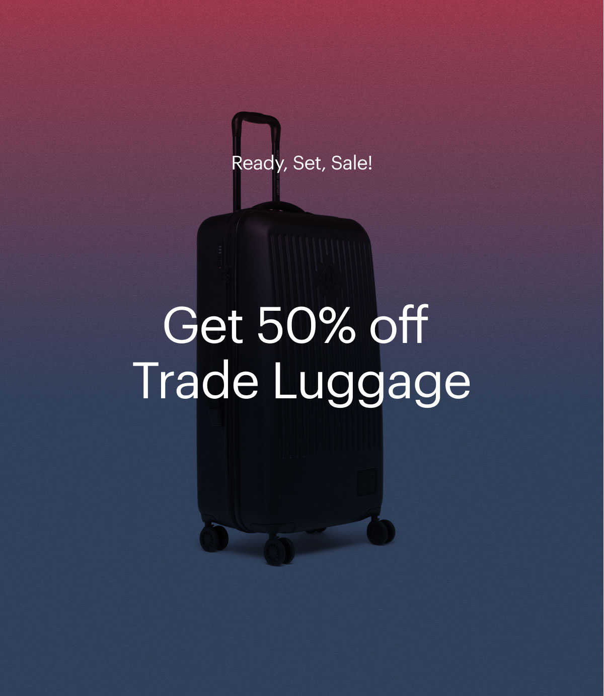 Herschel hotsell suitcase sale