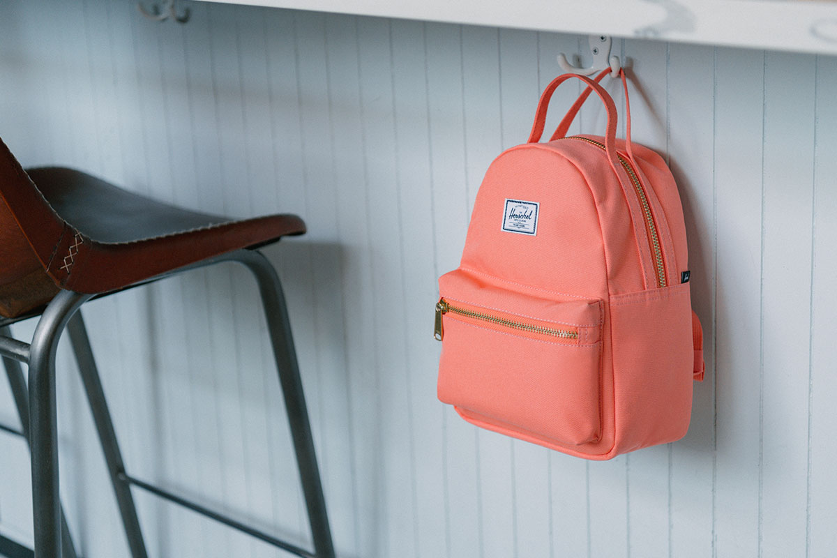 herschel salmon pink backpack