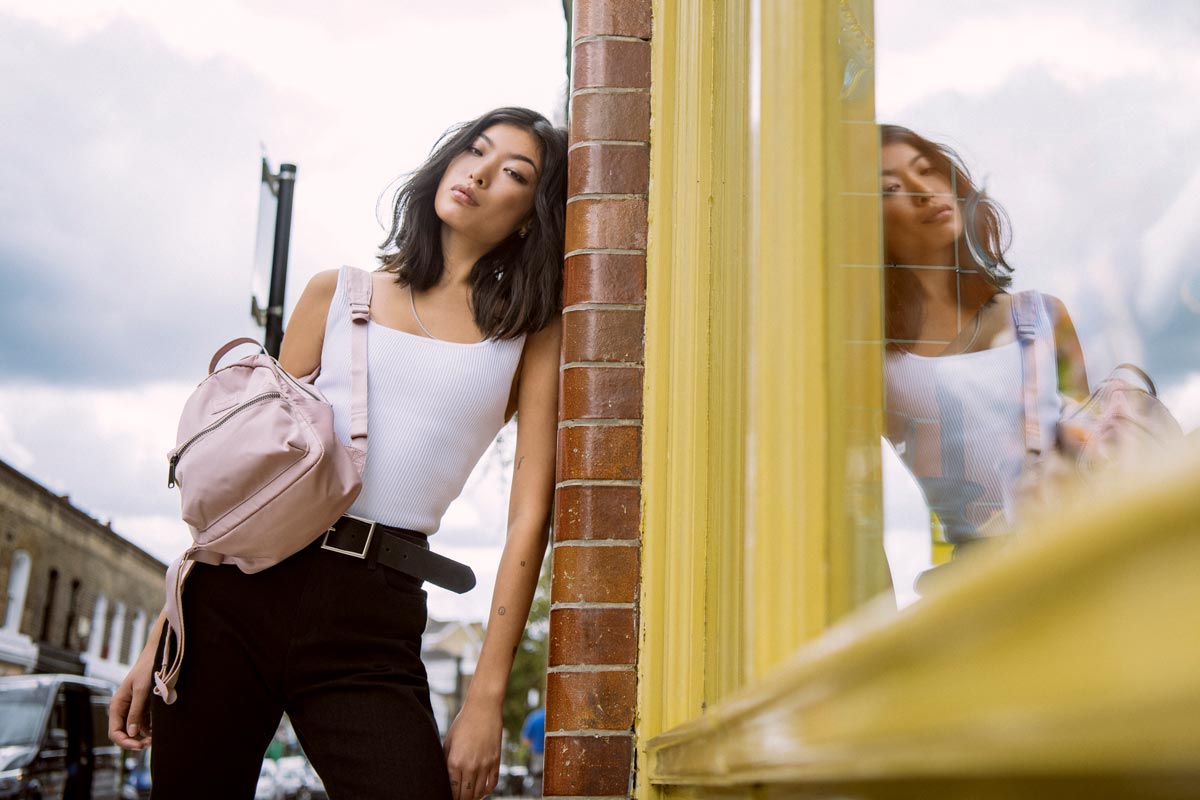 herschel satin backpack