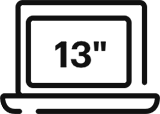 13 inch sleeve feature icon