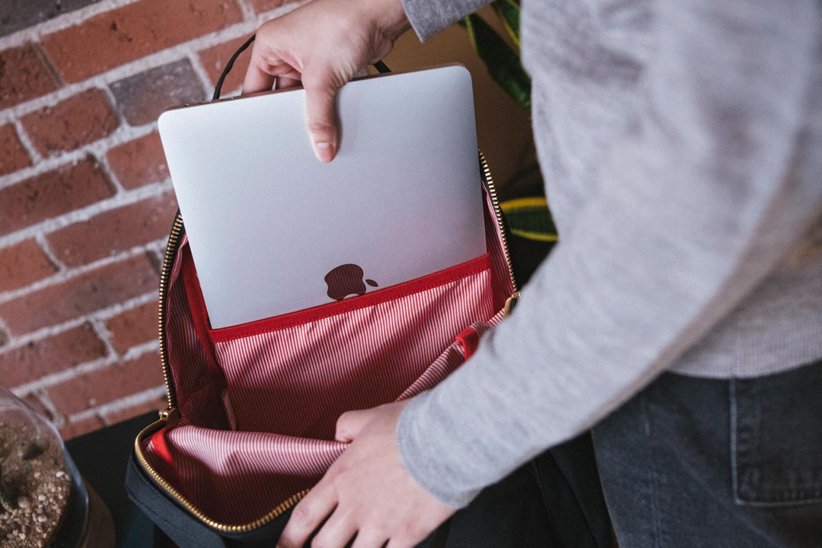 Laptop sleeve keeps your device separate from other items in the bag