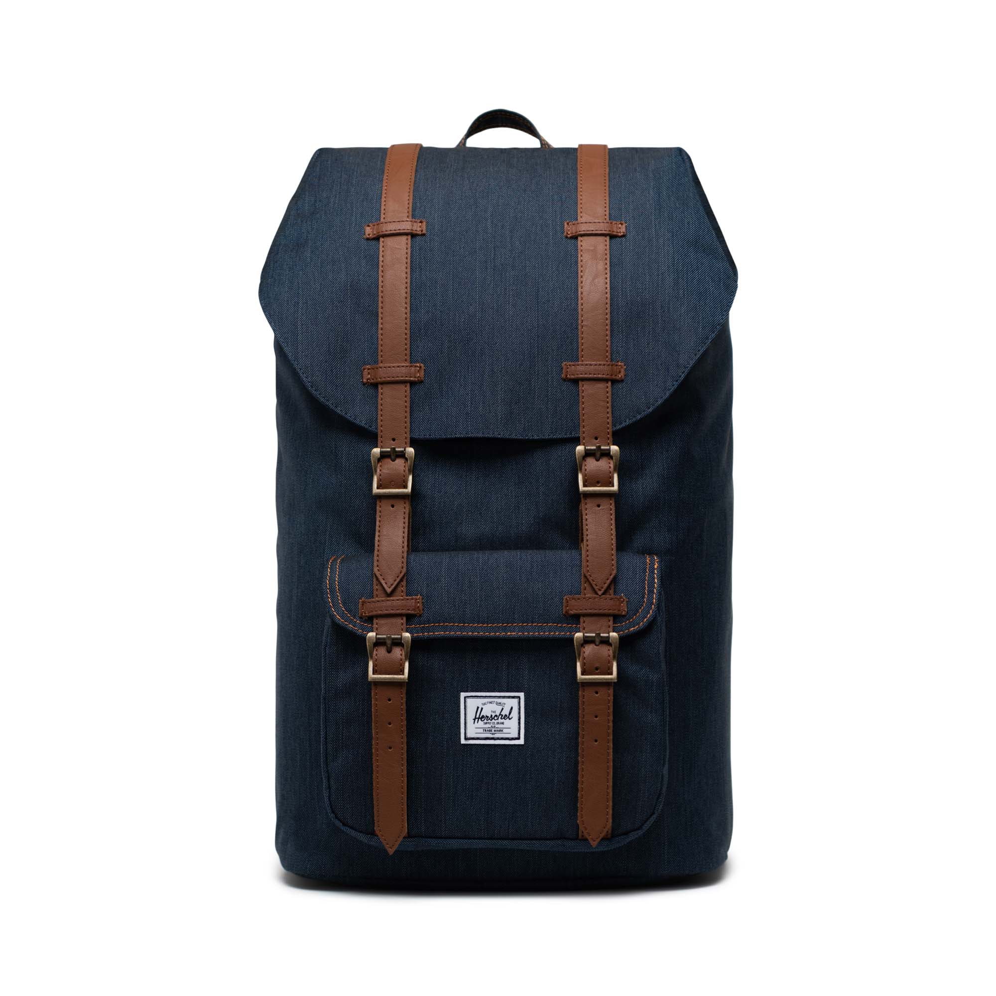 Herschel Little America 23,5 Ltr grey tan synthetic leather Rucksack 
