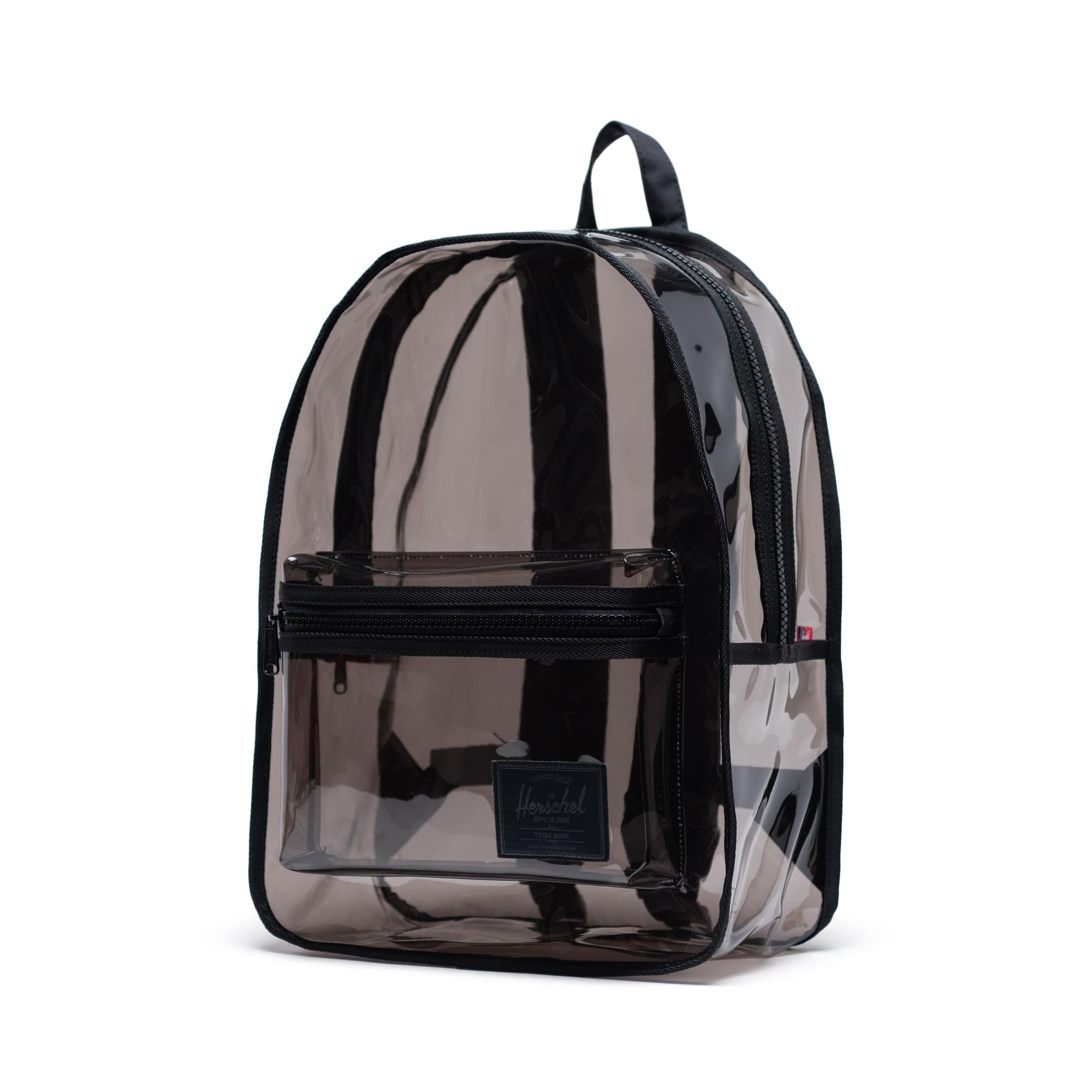 Black transparent backpack sale