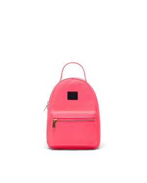 neon pink mini backpack