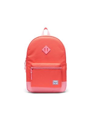 neon candy coral pink backpack