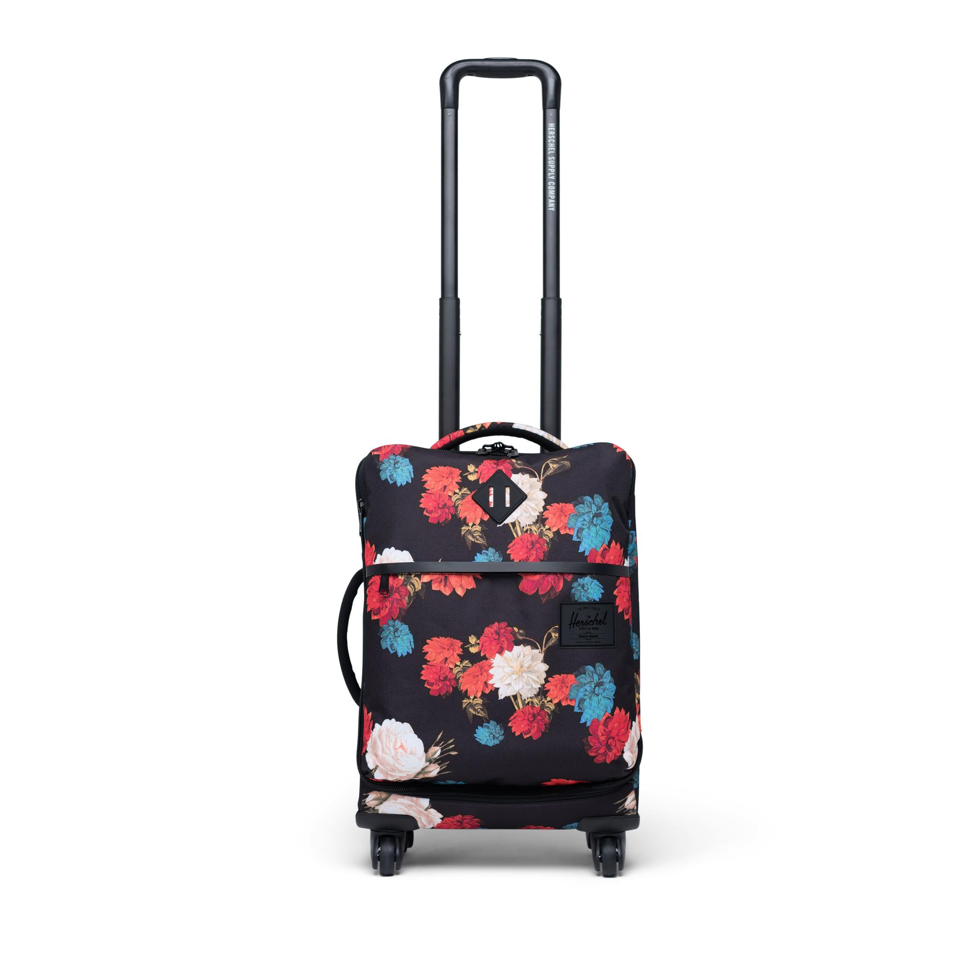 hard shell floral suitcase