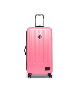 pink hard suitcases with wheels