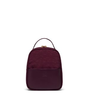 herschel leather backpack