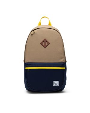 yellow and grey backpack