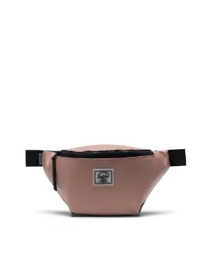 BAGINNING Pink Genuine Leather Zipper Fanny Pack Chain Strap Belt Bags