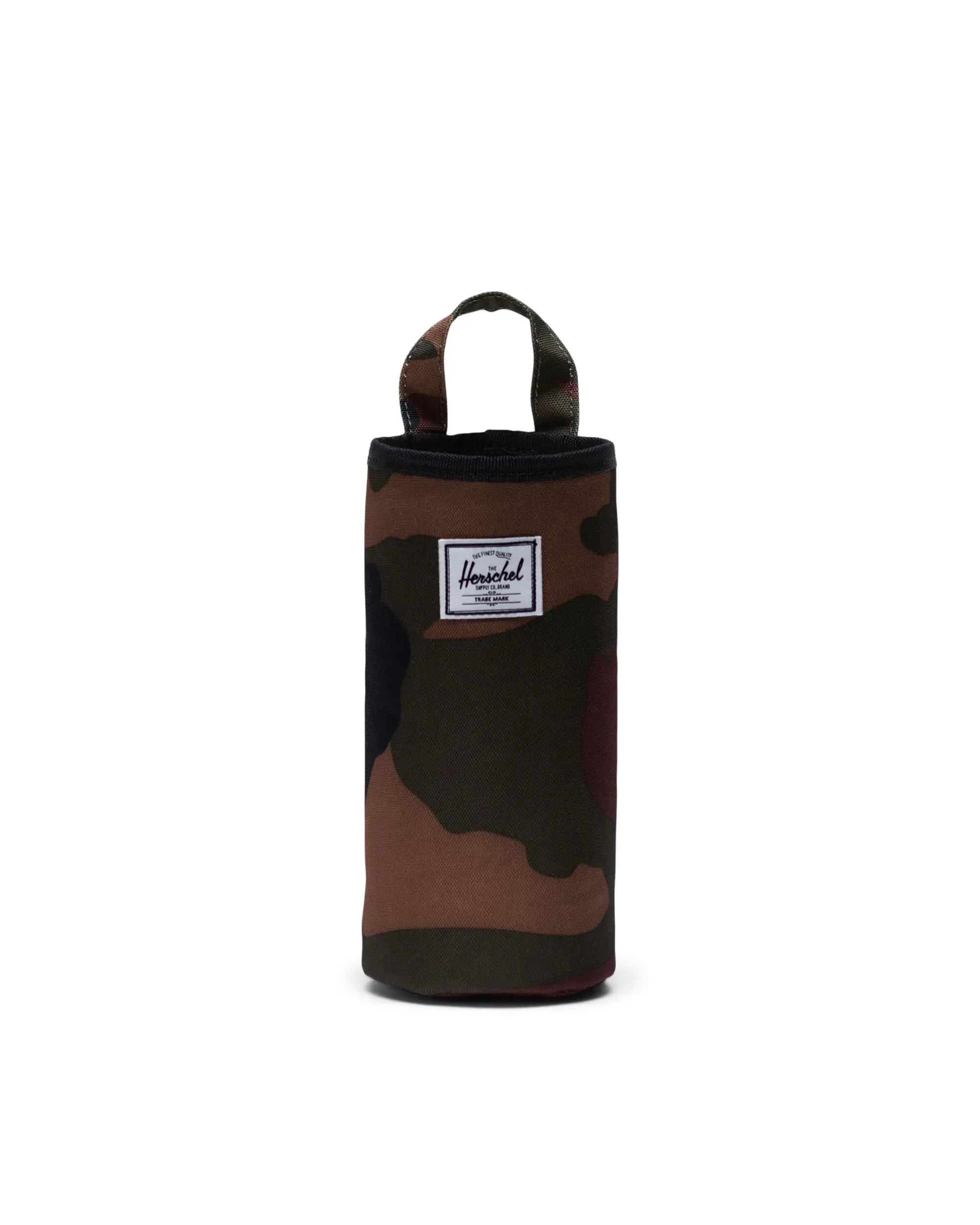 Herschel Supply Co. Alexander Insulated Recycled Polyester Zip Tote and Bottle Holder Raven Crosshatch