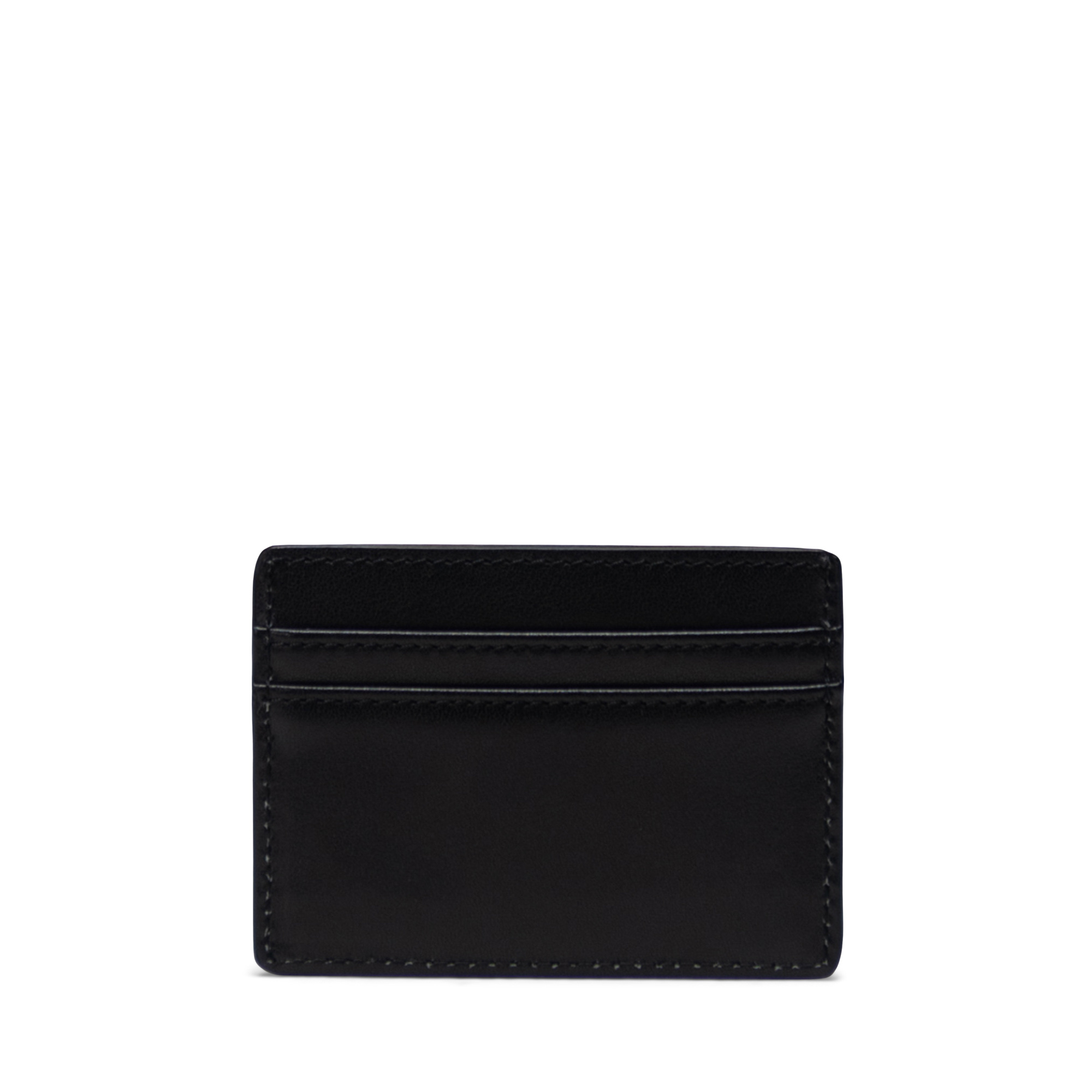 Saint Laurent Star Embossed Leather Credit Card Holder - Black