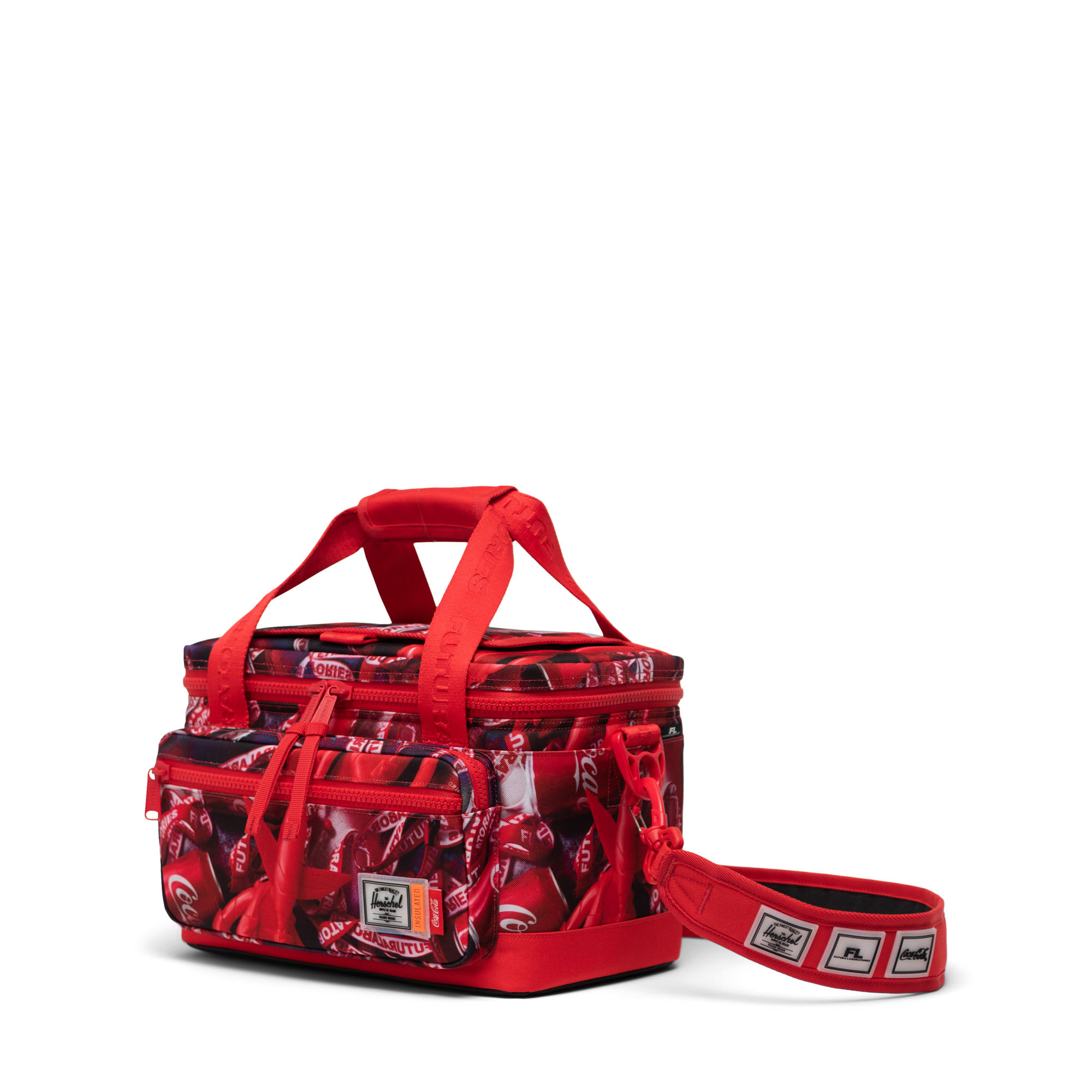 Herschel Pop Quiz Lunch Box - Rouge Red & Black Sparkle - NWT Kids School  Bag
