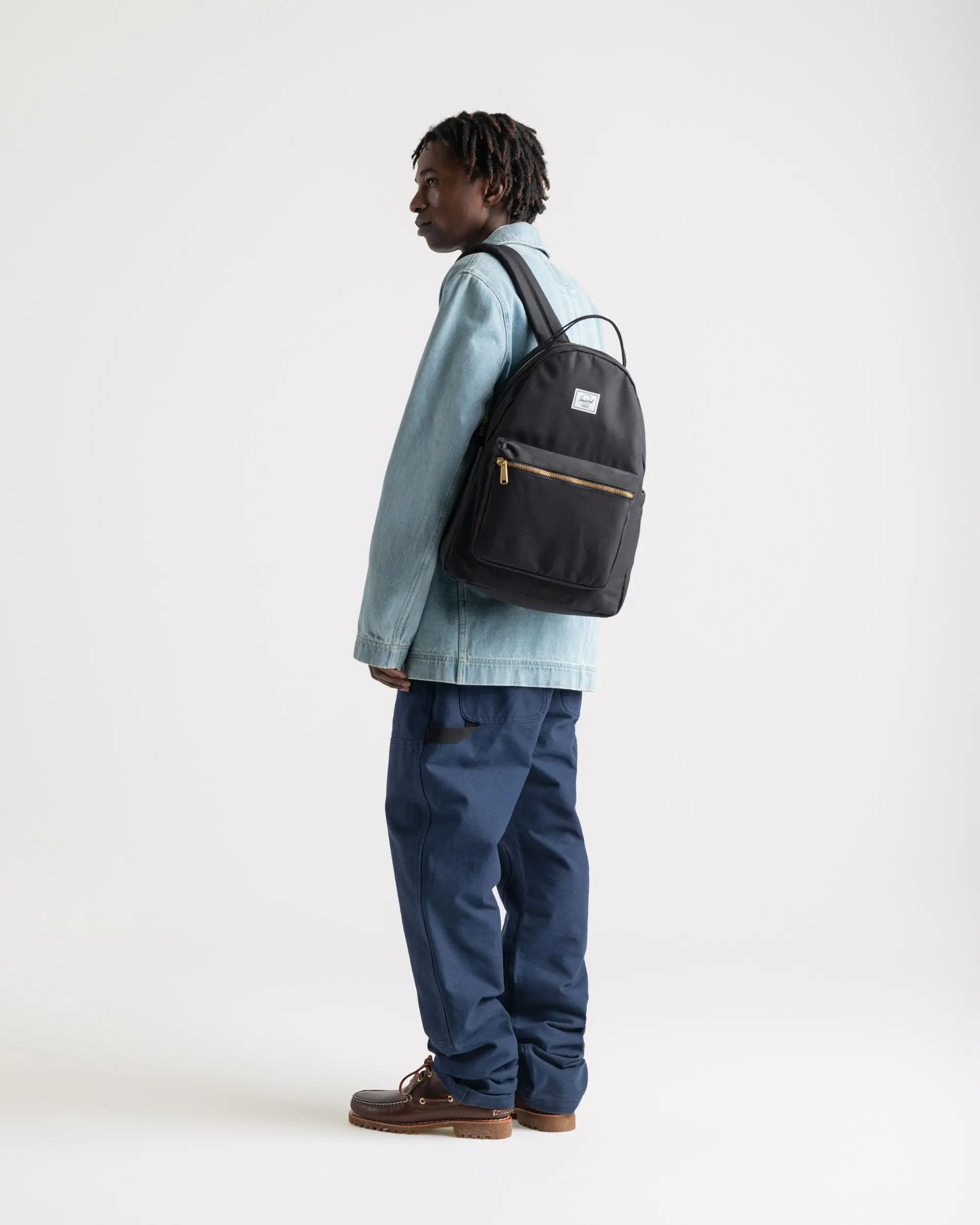 Herschel nova mid volume backpack black outlet