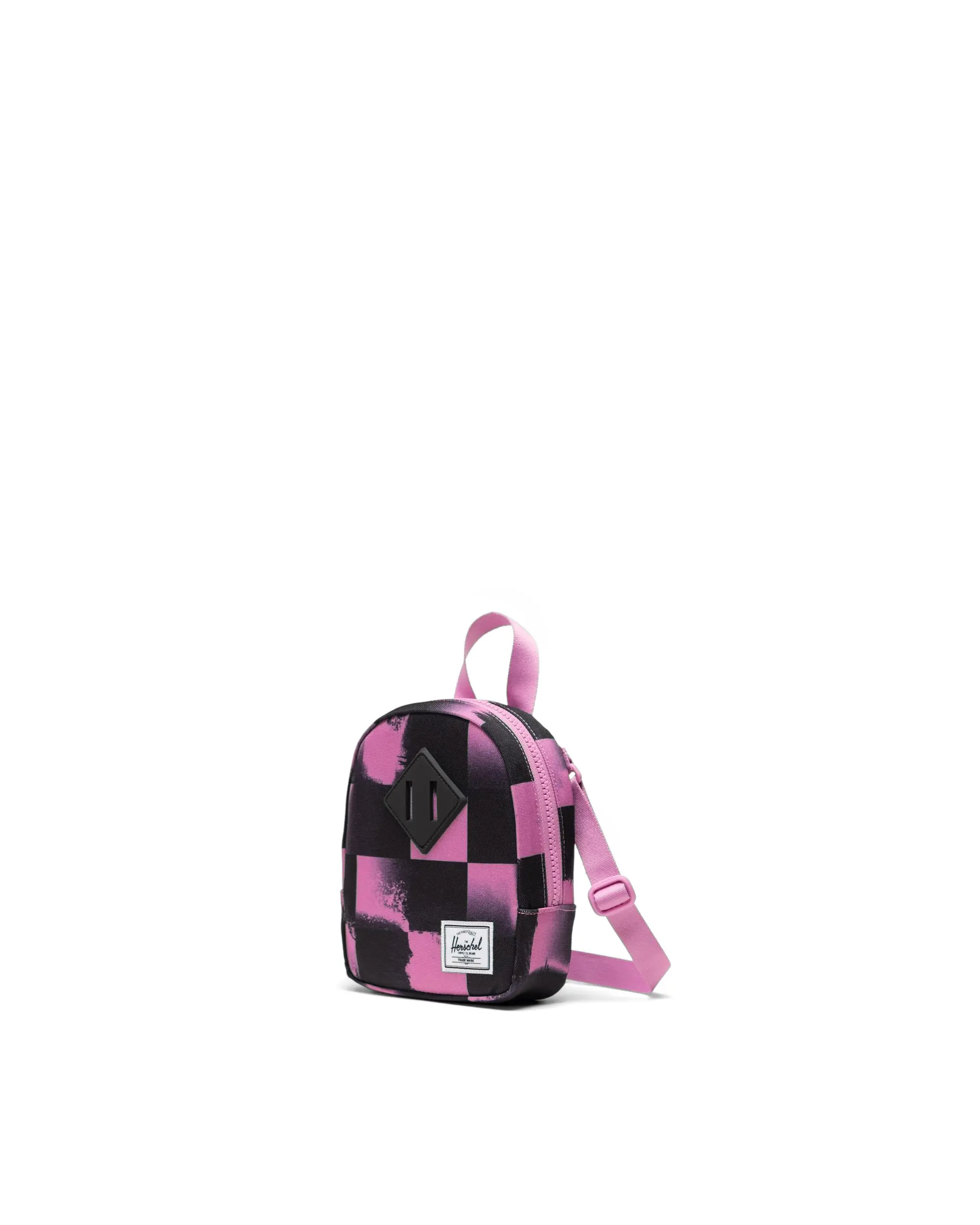 Herschel Heritage Crossbody Little Herschel Stencil Checker Opera Mauve – detail loga