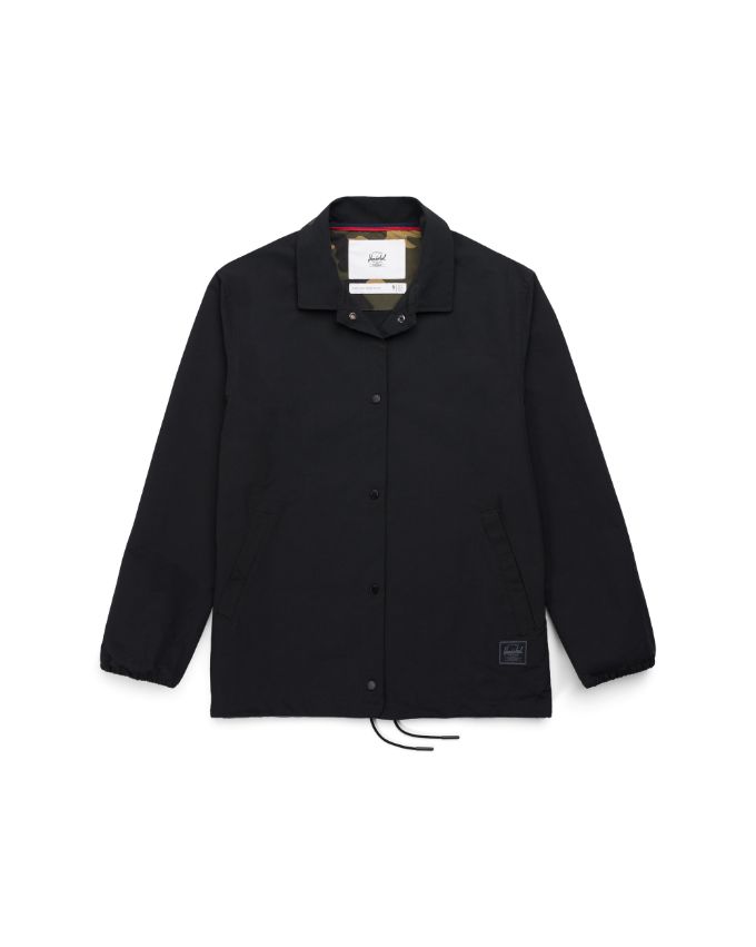 plain black coach jacket
