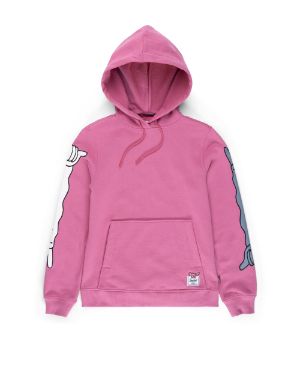 rose color hoodie