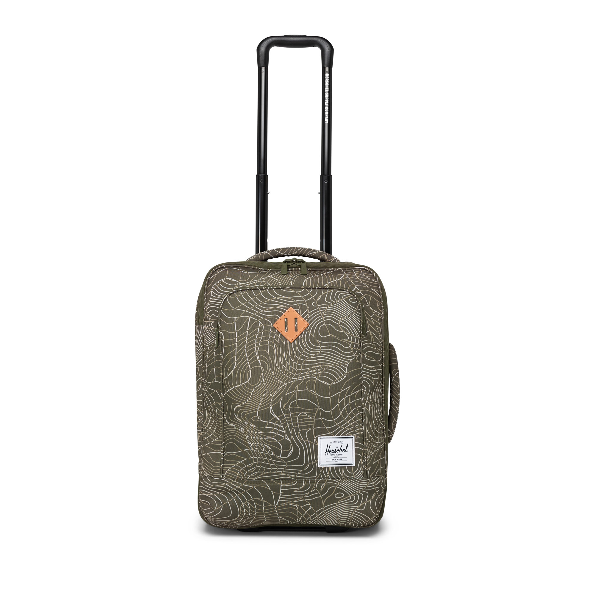 Herschel Supply Co. Herschel Heritage Softshell Large Carryon Luggage Carry On Luggage Ivy Green Topography One Size