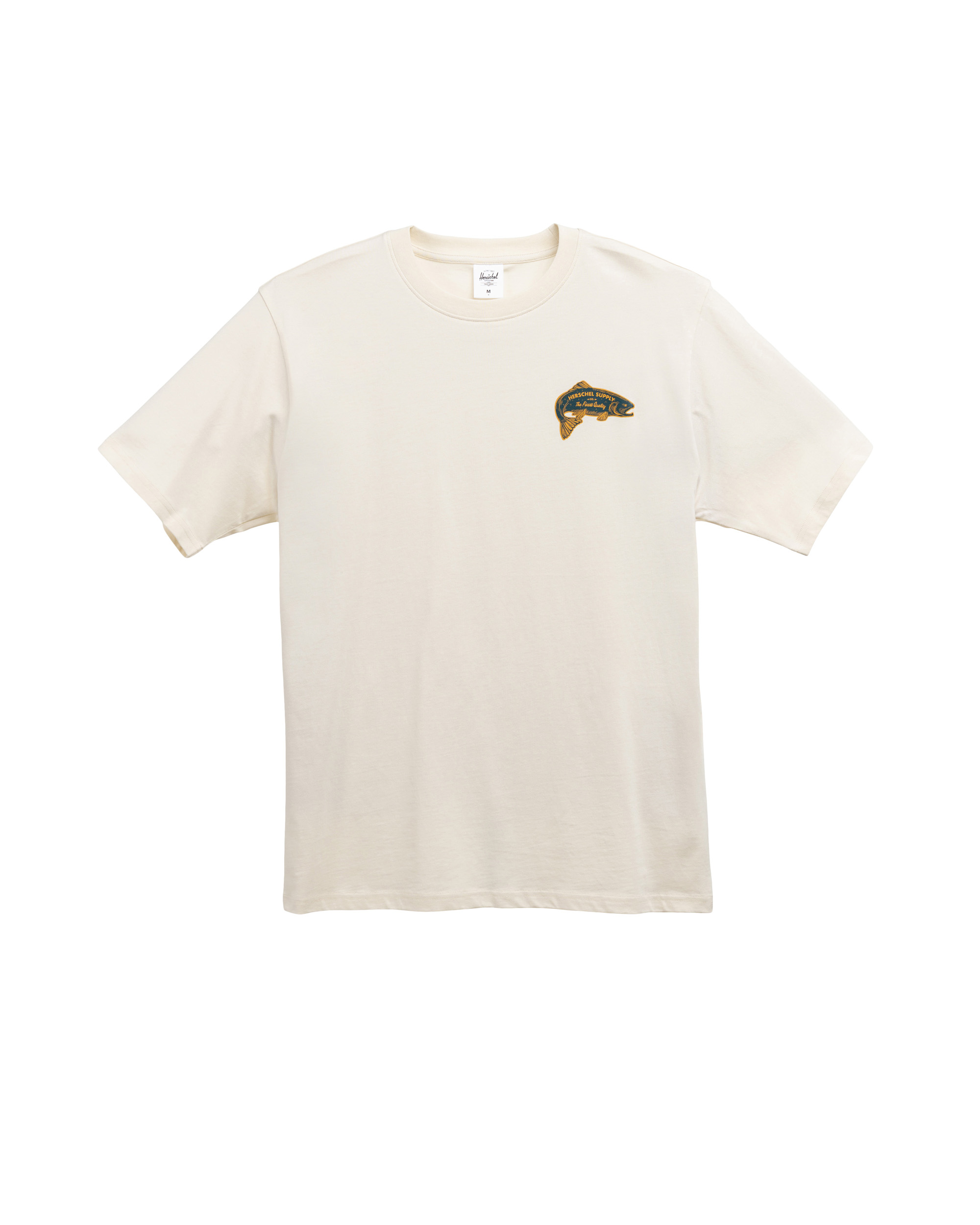Stamped LI Fish Tee in Navy