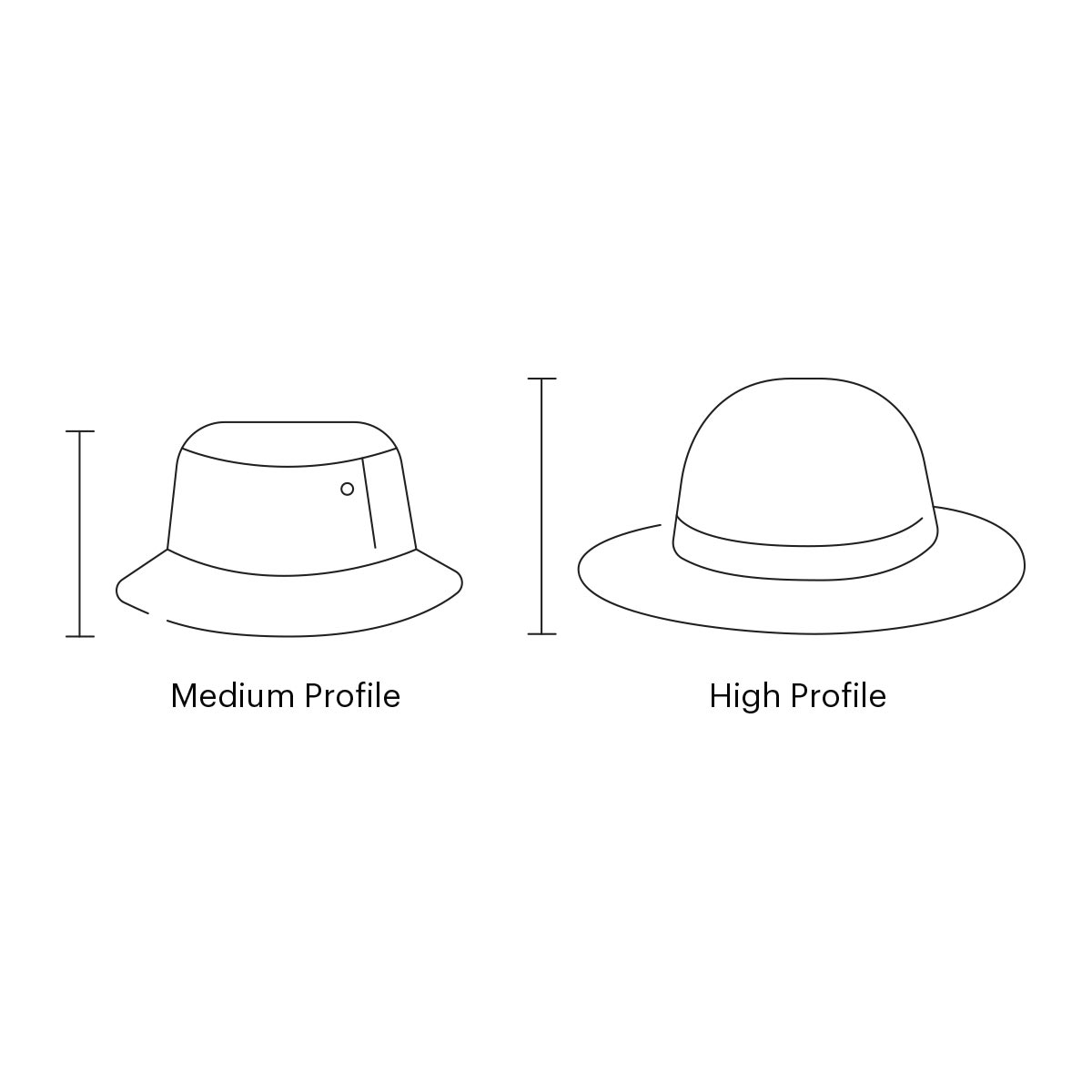 bucket hat dimensions