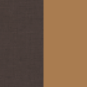 Chocolate Brown Crosshatch/Tan